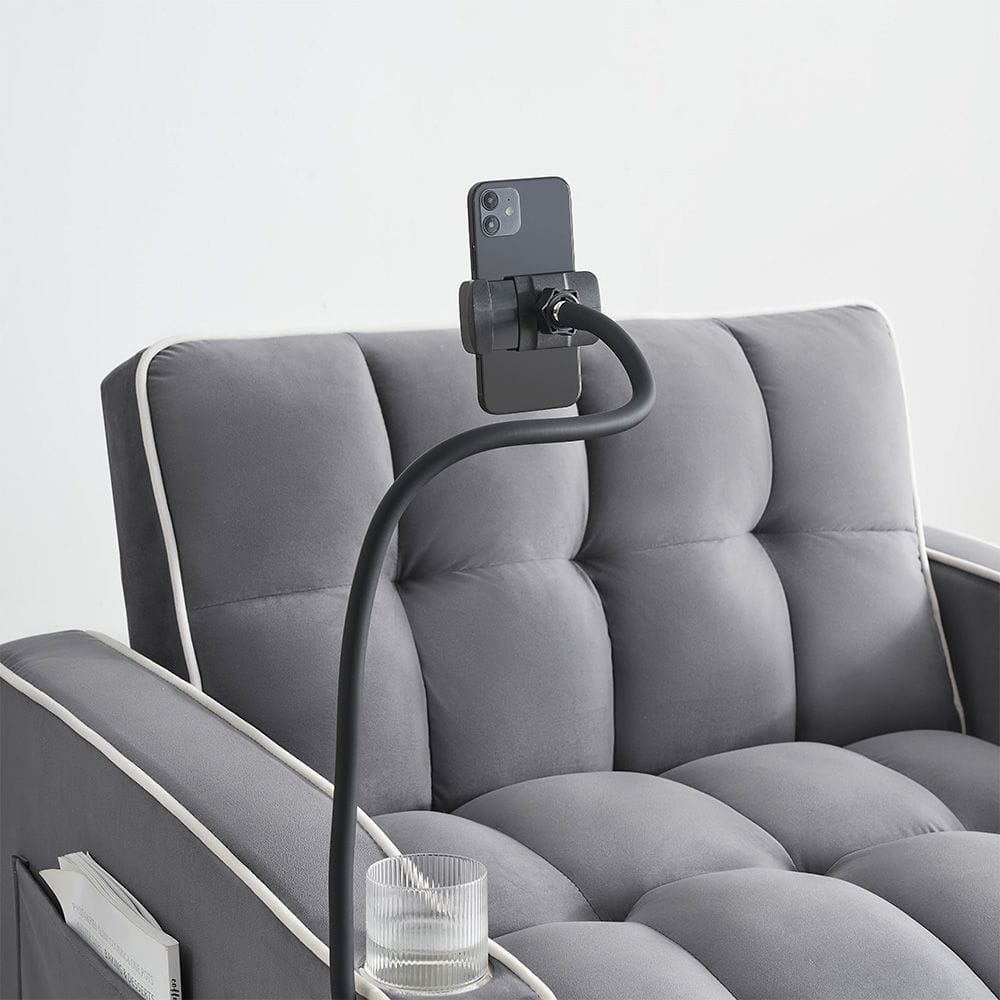 Single Sofa Bed Velvet