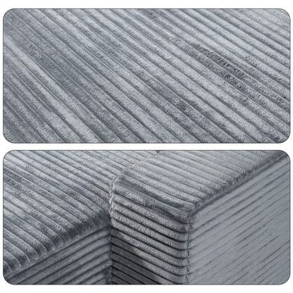 Modern Sofa Light Grey Fabric