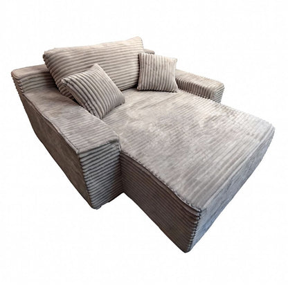 Modern Sofa Light Grey Fabric