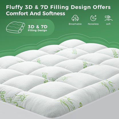 Green mattress 152x203cm, rear view