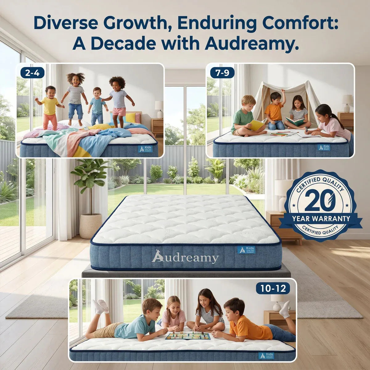 Kids Single Mattress Cool Gel Support 190x91x15cm