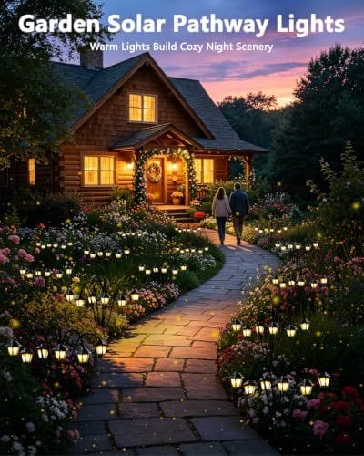 Solar Pathway Lights Warm White