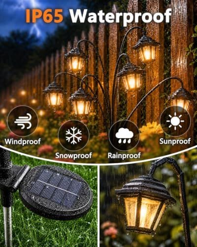 Solar Pathway Lights Warm White