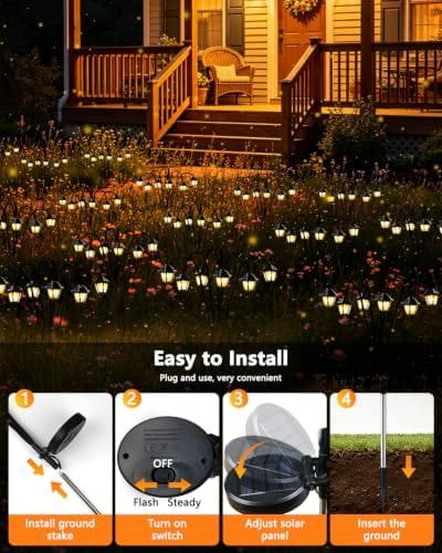 Solar Pathway Lights Warm White