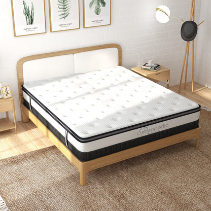 Osteopedic Euro Top Mattress Pocket Spring Medium Firm Hybrid Design