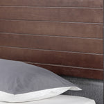 Milano Decor Azure Bed Frame With Headboard Black Wood Steel Platform