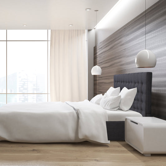 Milano Decor Eden Gas Lift Bed With Headboard Platform Storage Dark