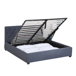 Milano Capri Luxury Gas Lift Bed Frame Base And Headboard With