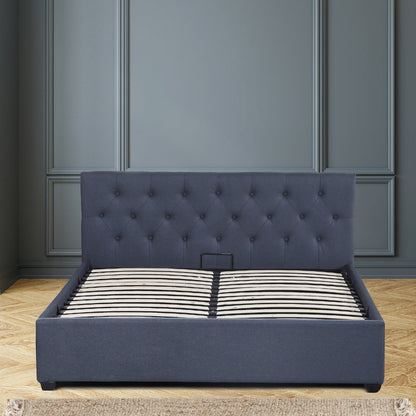 Milano Capri Luxury Gas Lift Bed Frame Base And Headboard With