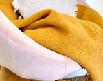 Brighton Throw - 100% Nz Wool - Mustard