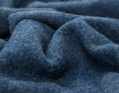 Brighton Throw - 100% Nz Wool - Navy