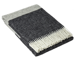 Brighton Throw - 100% Nz Wool - Monochrome