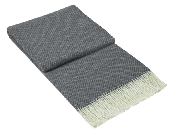  Chiswick Throw - Merino Wool/Cashmere - Grey