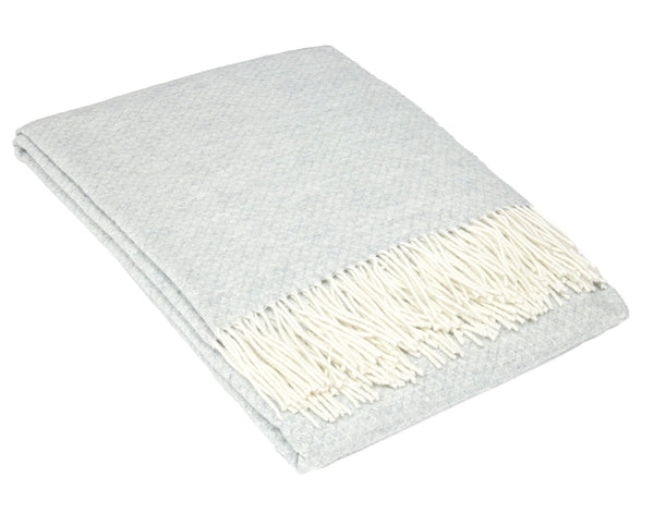  Chiswick Throw - Merino Wool/Cashmere - Light Grey