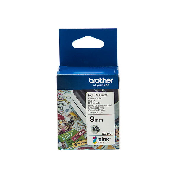  Cz-1001 Full Colour Continuous Label Roll, 9Mm Wide To Suit Vc-500W