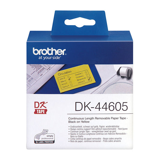 Yellow 62Mmx30.48M Roll Ptouch Ql-500/550/650Tda