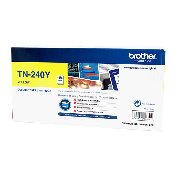  Tn-240Y Colour Laser Toner - Yellow- Up To 1,400 Pages