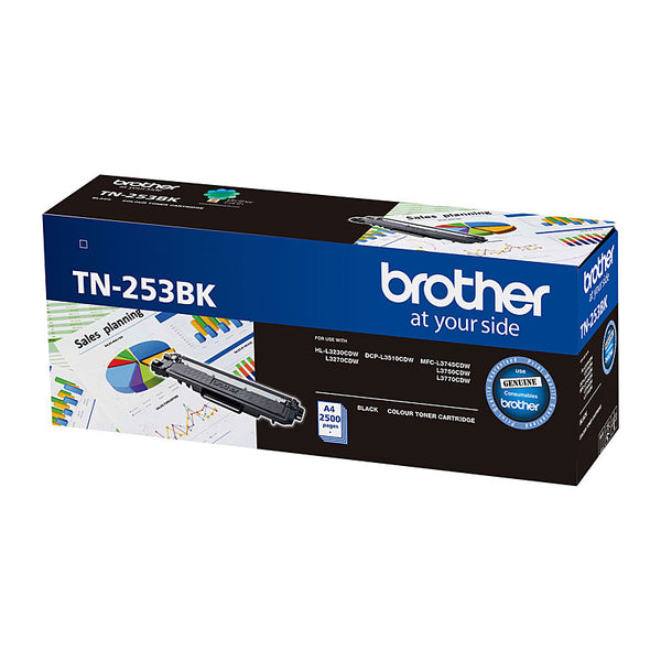  Tn-253Bk Black Toner Cartridge To Suit - 2,500 Pages