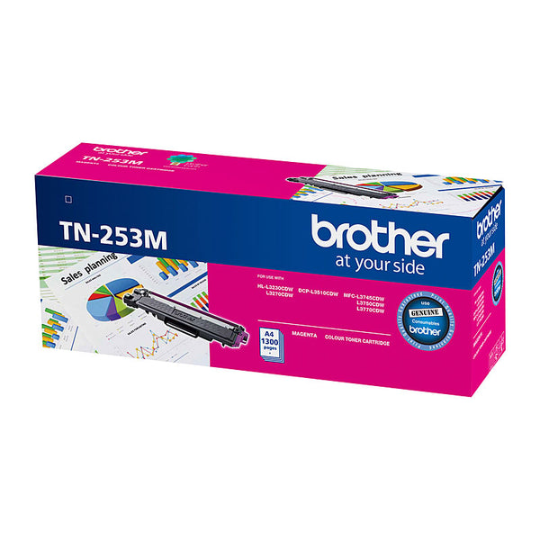  Tn-253M Magenta Toner Cartridge To Suit -  1,300 Pages