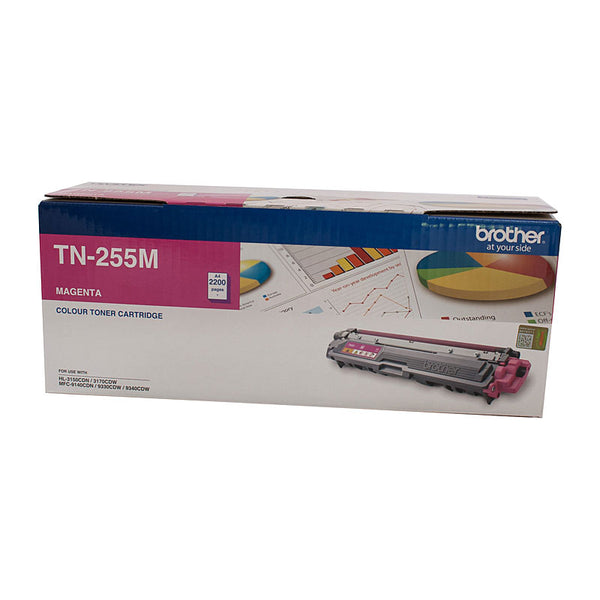  Tn-255M Colour Laser Toner - Magenta High Yield-  2,200 Pages
