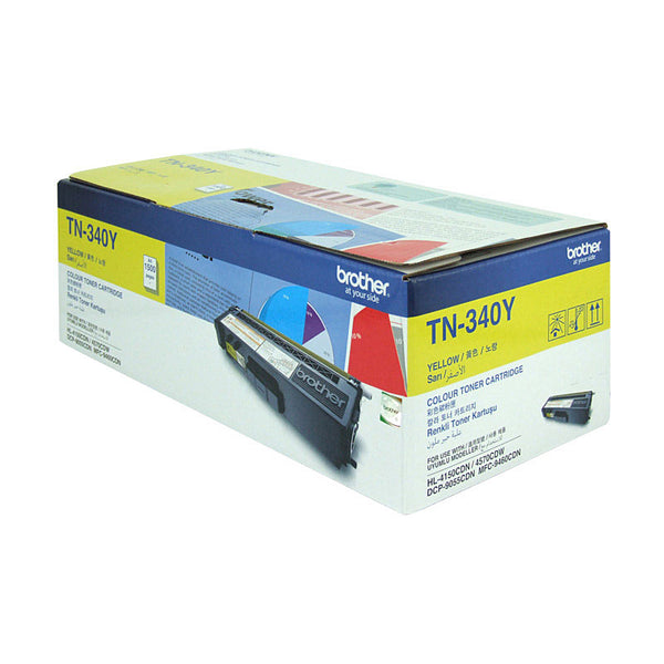  Tn-340Y Colour Laser Toner- Standard Yield Yellow- 1500 Pages