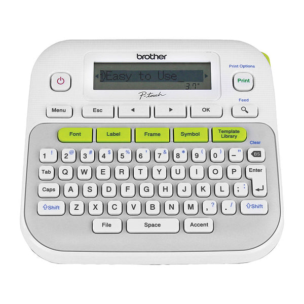  P-Touch Labeller, Up To 12Mm, One Touch, Silver/White 3 Years