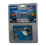 Tze325 Labelling Tape 9Mm White On Black Tze Tape