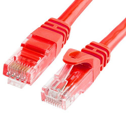 Cat6 Cable 25Cm - Red Premium Ethernet Lan Patch Cord