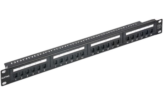Patch Panel 24 Port Black