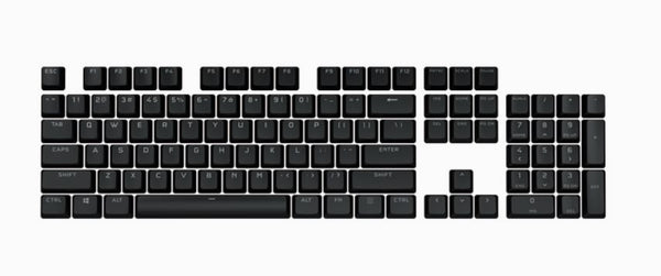  Pbt Double-Shot Pro Keycaps - Onyx Black Keyboard