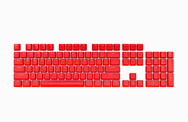  Pbt Double-Shot Pro Keycaps - Origin Red - Keyboard