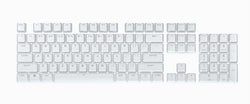 Pbt Double-Shot Pro Keycaps - Arctic White - Keyboard