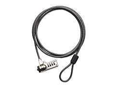 Defcon Resettable T-Lock Combo Cable Lock With 2M Steel Cable - Black