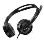 Wired Stereo Headsets With Hd Voice & Rotary Microphone (H100)