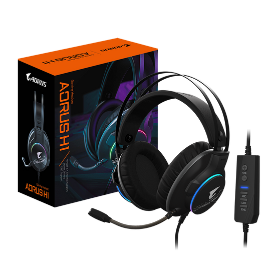 H1 Gaming Headset With Virtual 7.1 Channel Surround Sound And Rgb Lighting