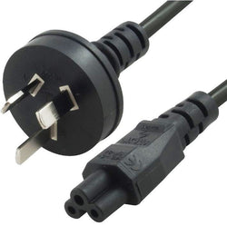Au Power Lead Cord Cable 2M - 3-Pin To Cloverleaf Plug