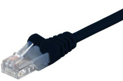 Cat5E Patch Lead Black 0.3M New Retail Pack