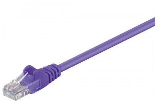  Cat5E Patch Lead Purple 0.3M New Retail Pack