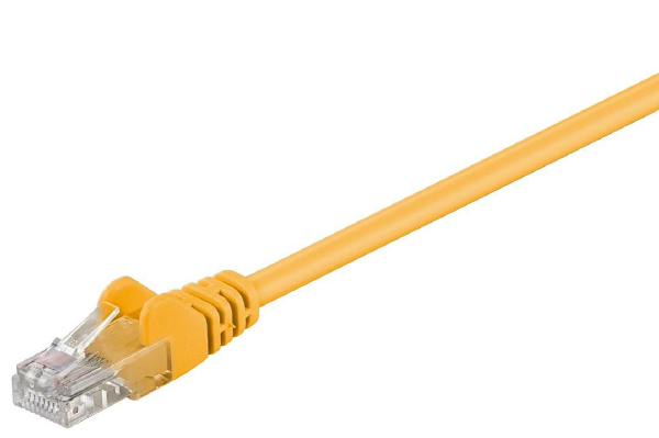  Cat5E Patch Lead Yellow 1M New Retail Pack