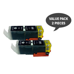 2 X Pgi-650Xl Pigment Black Compatible Cartridge