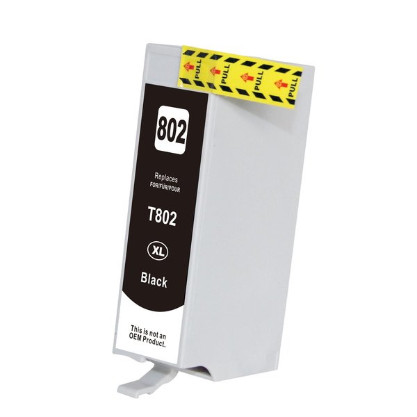  Black Compatible Inkjet Cartridge Replacement For 802Xl