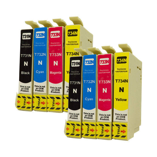  73N Series Pigment Compatible Inkjet Cartridge Set x 2