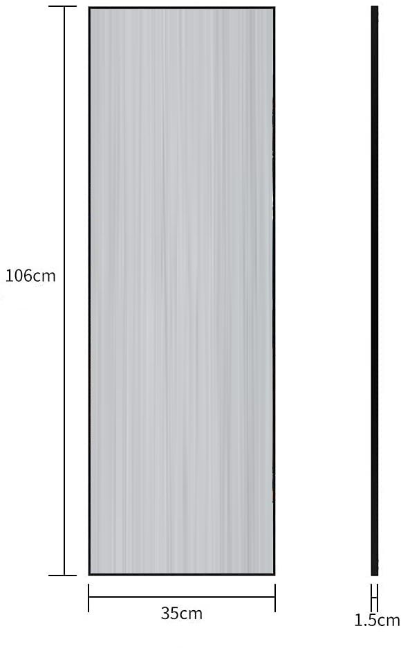 Full-Length Mirror Long Standing For Bedroom And Bathroom (106 X 35 Cm, Black)