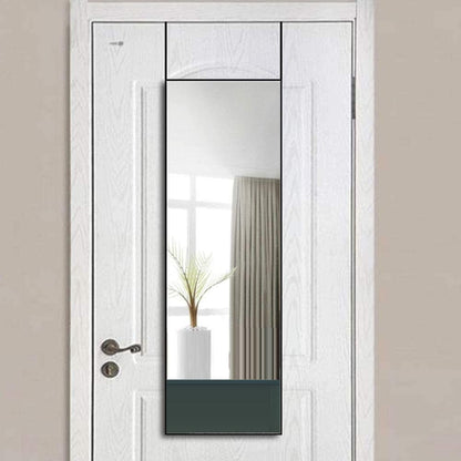 Full-Length Mirror Long Standing For Bedroom And Bathroom (106 X 35 Cm, Black)