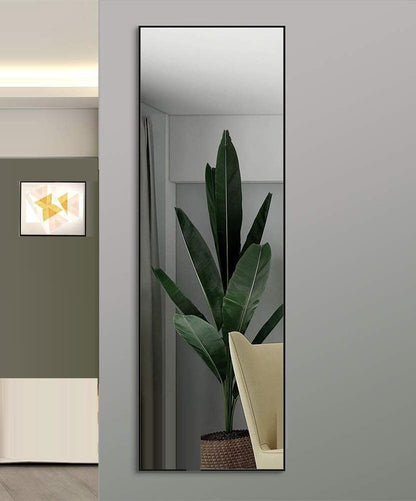 Full-Length Mirror Long Standing For Bedroom And Bathroom (106 X 35 Cm, Black)