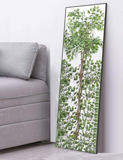 Full-Length Mirror Long Standing For Bedroom And Bathroom (106 X 35 Cm, Black)