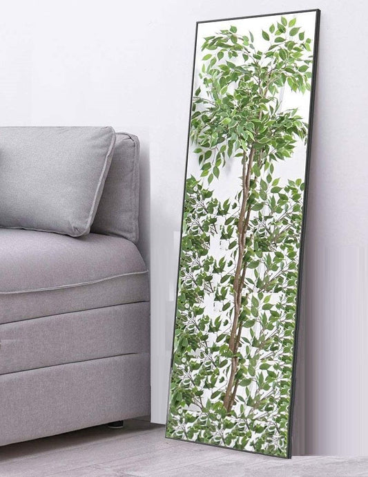 Full-Length Mirror Long Standing For Bedroom And Bathroom (106 X 35 Cm, Black)