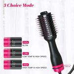 Hot Air One-Step Hair Dryer Negative Ion Anti-Frizz Blowout For Drying,Straightening, Curling And Volumizer (Au Plug)