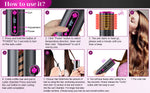 Portable Wireless Hair Curler With Led Display (Pink)
