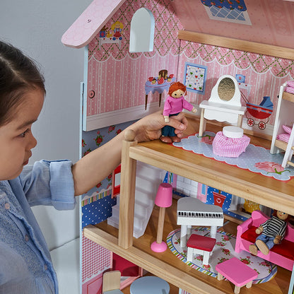 Doll Cottage With Furniture For Kids (Model 1)